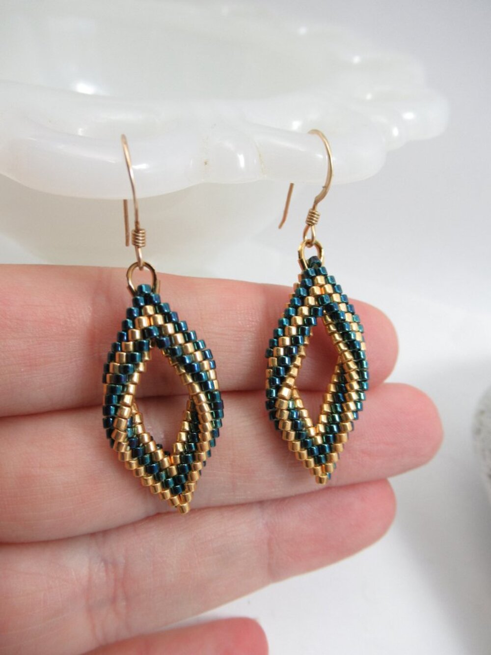Twisted Peyote earrings